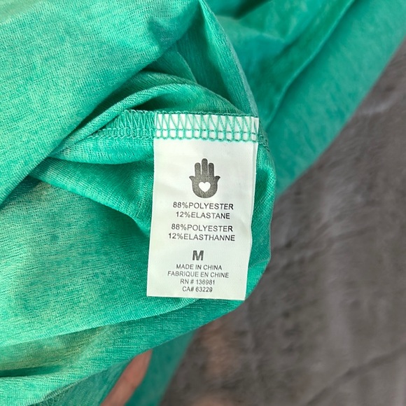 Spiritual Gangster Green Sleeveless Muscle Tee - Picture 5 of 8